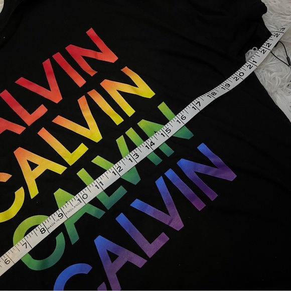 NWT | Calvin Klein (Jeans) Rainbow Pride Crop Tee | Size L | Modal Cotton Blend - Picture 9 of 12